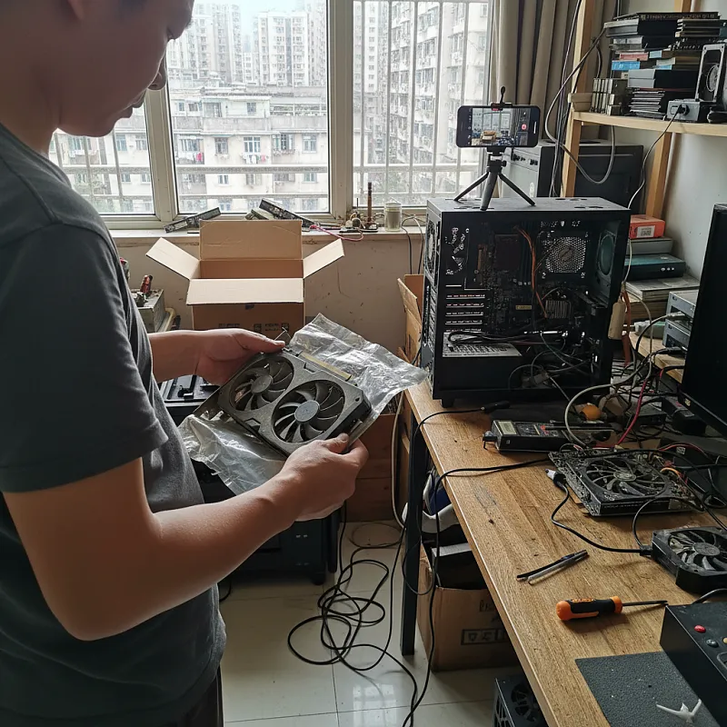 深圳罗湖区台式机显卡回收现场实拍图